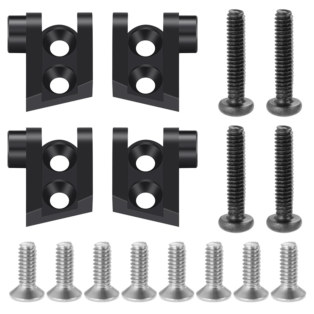 YEAHRUN-amortiguadores inferiores superiores de aleación de aluminio, soporte de montaje para 1/18 Mini LMT 4X4 cepillado Monster Truck RTR, piezas de mejora