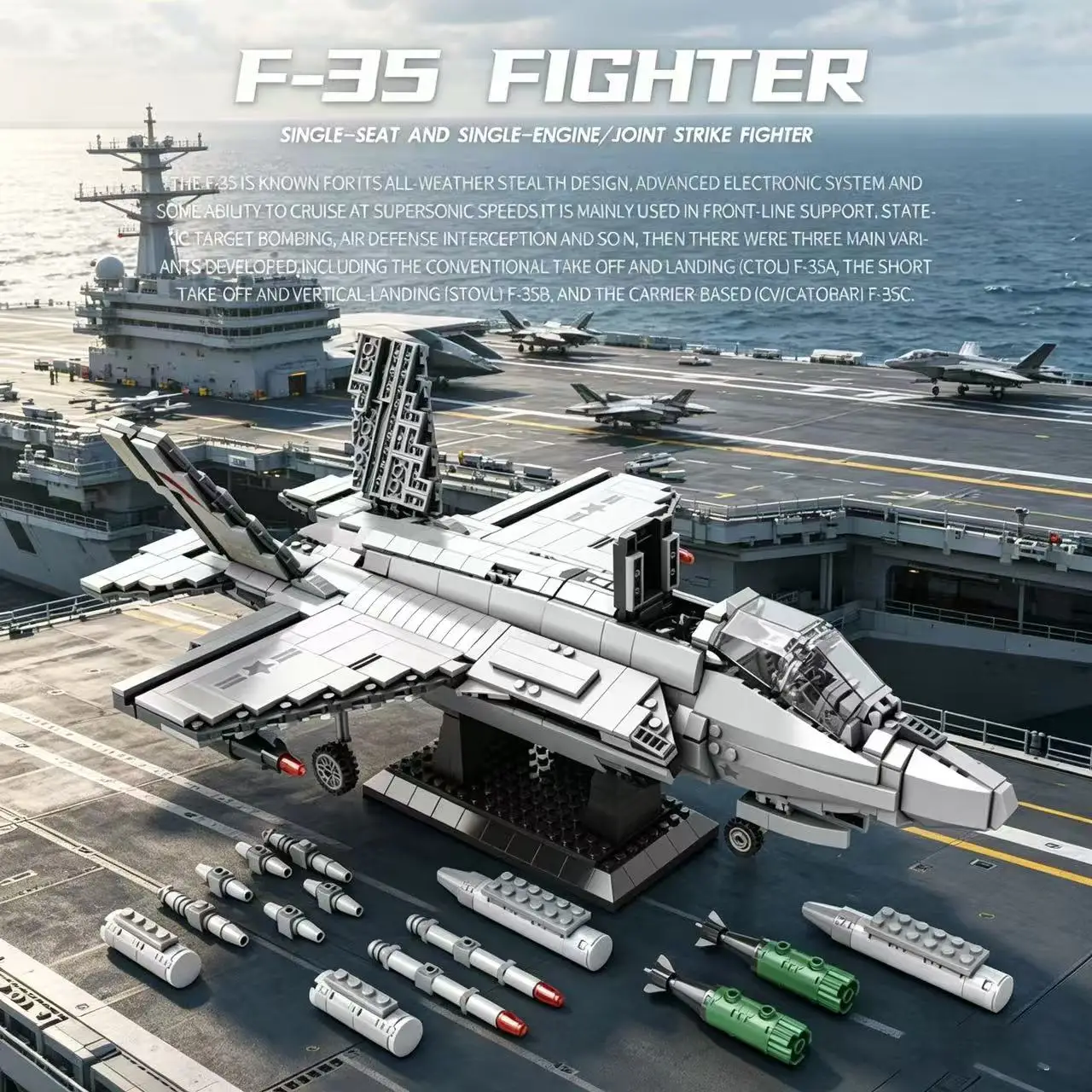 aircraft-series-f35-fighter-building-blocks-model-famous-wwii-military-airplanes-moc-bricks-sets-boys-toys-gifts-for-childrens