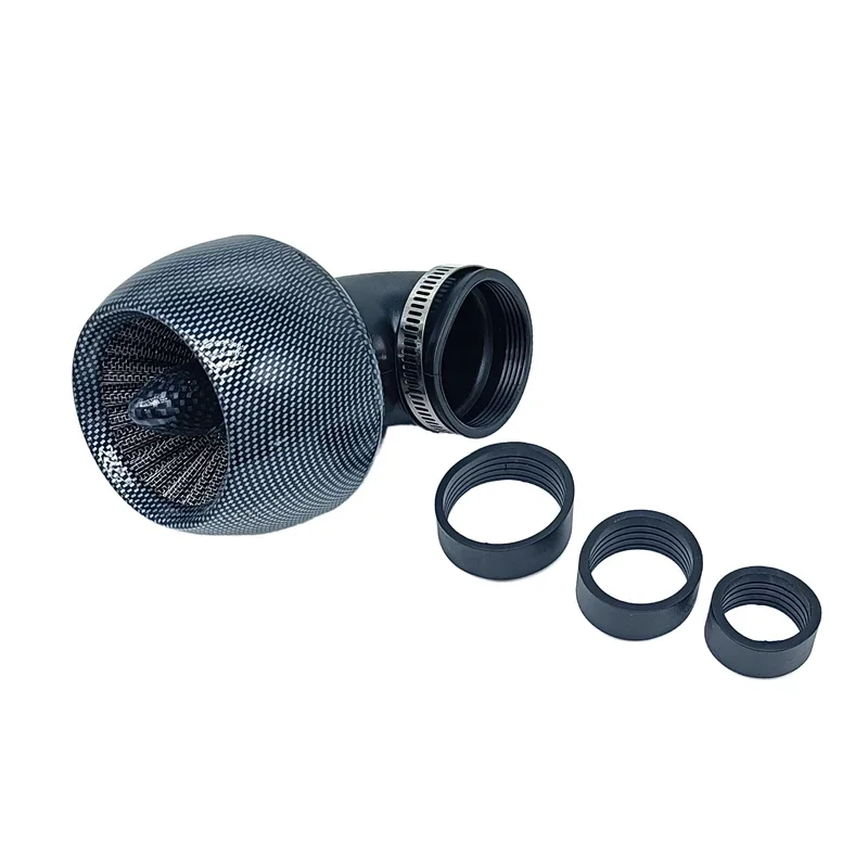 28-48mm Carbon Fiber Motorcycle Air Filter Cleaner Bend Elbow Air Filter Motorbike Universal for Honda Kawasaki Dirt Bike ATV - Image 6