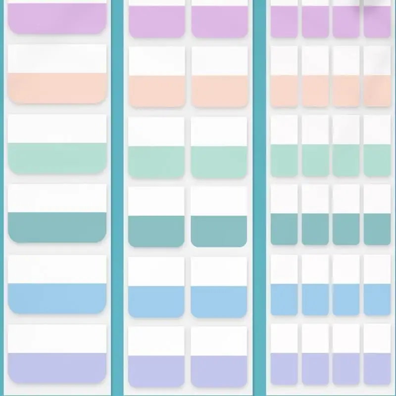 أعلام علامات تبويب الملفات الملونة لعلامات تبويب الملاحظات، وعلامات تبويب الفهرس، وعلامات تبويب الكتب، وتسميات علامات الصفحات #2