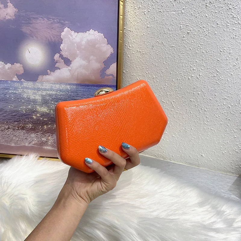 

Модная вечерняя коробка неправильной формы, клатч, кошелек для телефона, сумка через плечо, цепочка на день, свадебная вечеринка, женский выпускной