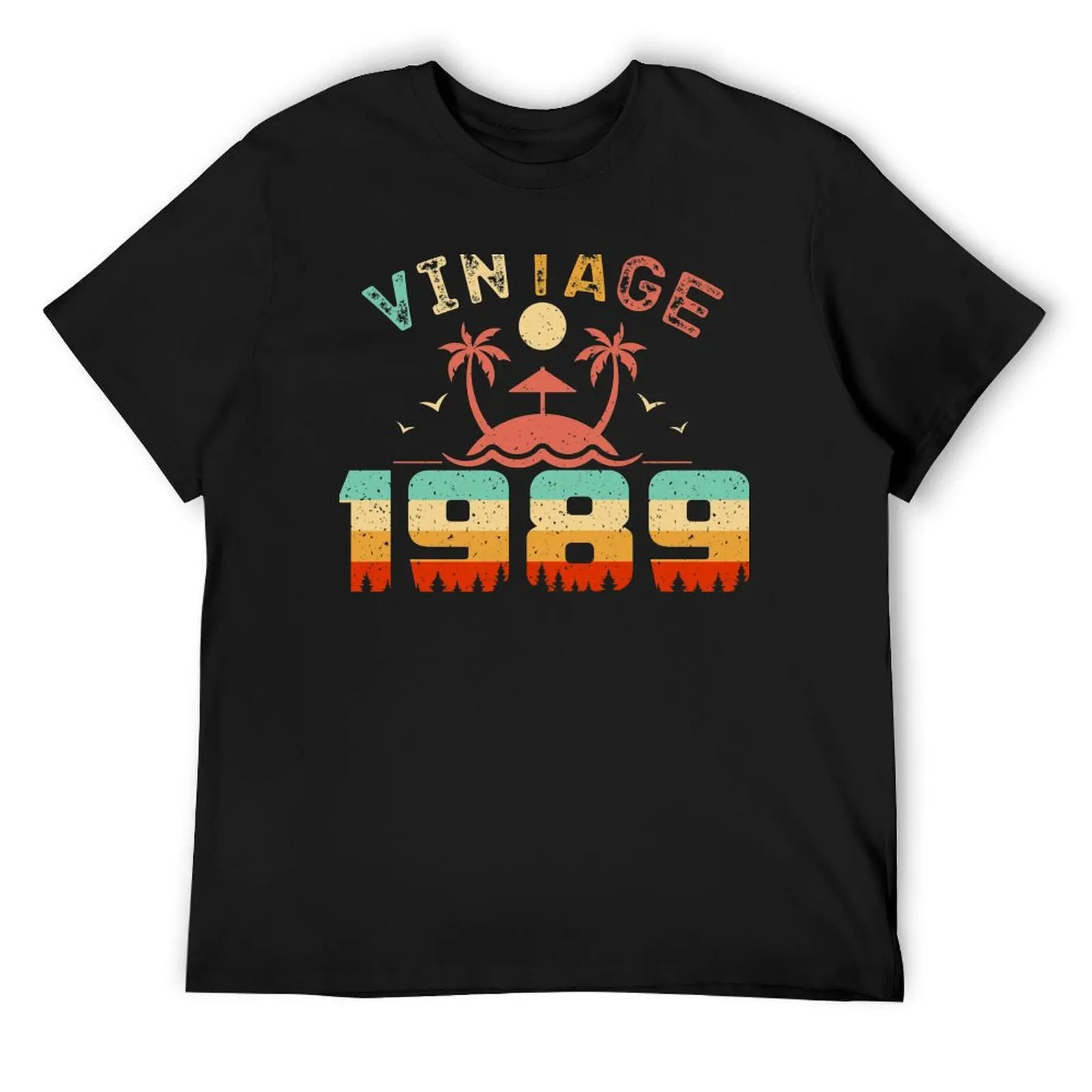 Vintage 1989 Cool Birthday Gift Idea T-Shirt oversized t shirt tees plain Short sleeve tee men