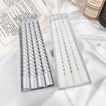 彩色線繩居家裝飾漆金銀白節慶婚禮蠟燭派對及節慶DIY裝飾品 10 最佳銷售 金色蠟燭 - №7