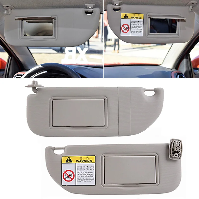 For Peugeot 301 Citroen C3 Citroen Elysee 2014 2015 2016 2017 Interior Sunvisor With Mirror Front visor assembly sun visor