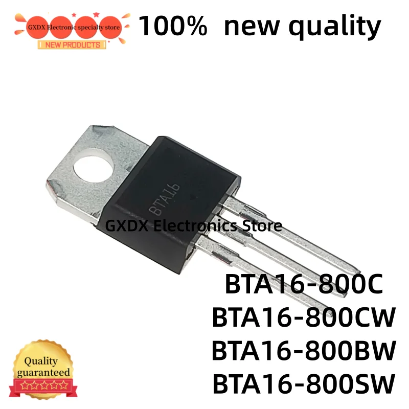 10-20pcs 100% new BTA16-800CW TO220 BTA16-800SW BTA16-800C BTA16-800BW BTA16 High Power Transistor in Stock TO-220
