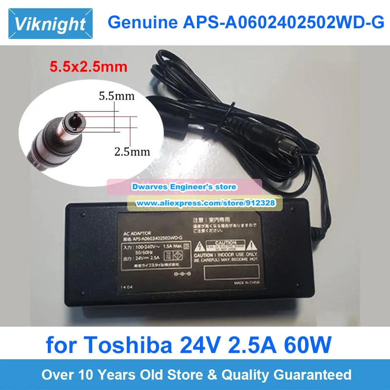 APS-A أصلي 0602402502 محول تيار متردد WD-G 24 فولت 2.5 أمبير 60 وات لتوشيبا RSS-AZ77 PSU
