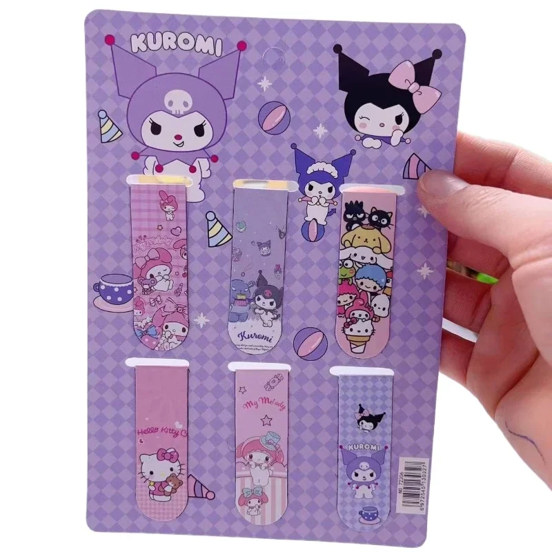 Sanrio Series Student Magnetic Bookmark Cartoon Good-Looking Creative Animation Learning Stationery Magnet Bookend Wholesale