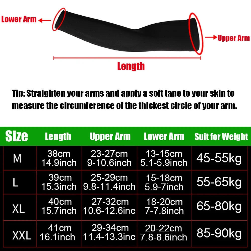 1Pcs Sports Compression Long Arm Sleeve Breathable Elbow Support Sunscreen Protection Basketball Bicycle Safety Arm Pad Unisex