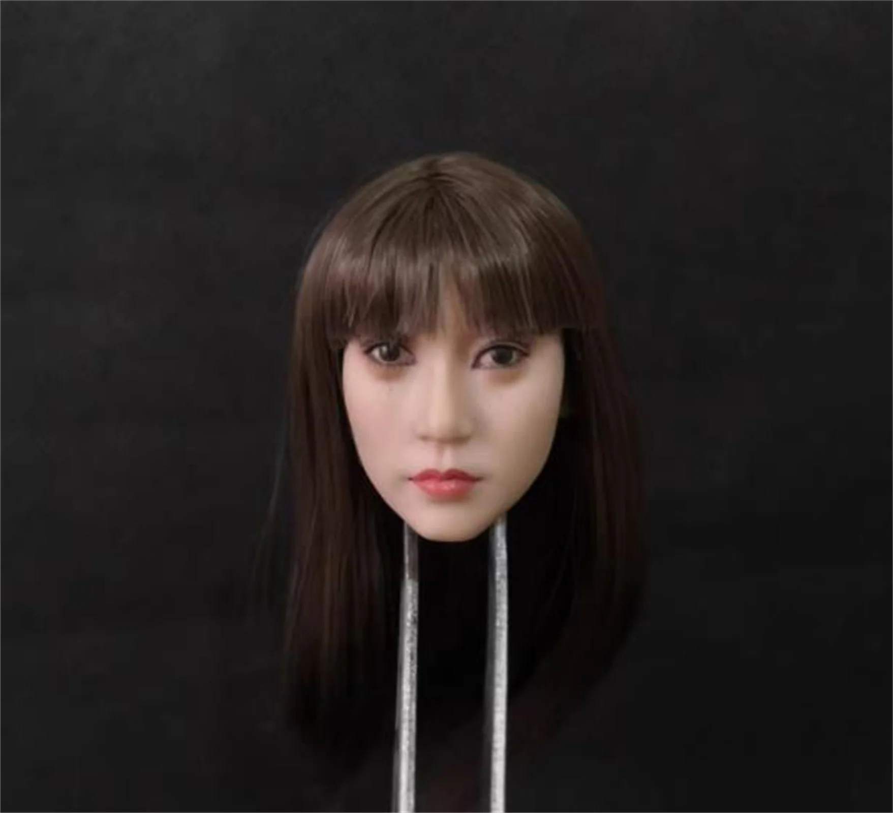 Sculpture de tête féminine à l'échelle 1/6, Expression asiatique, cheveux longs, modèle de fille, jouets adaptés à 12 pouces, TFit 12 pouces, figurine d'action TBL PH