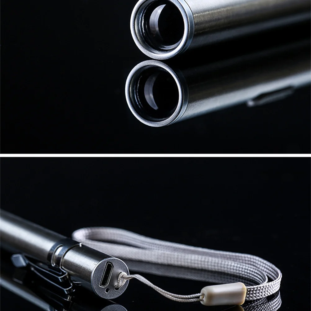 

Medical Pen Light Usb Rechargeable Led For Nurse Stainless Steel Inspection Lamp Compact Aluminum Alloy Body Push