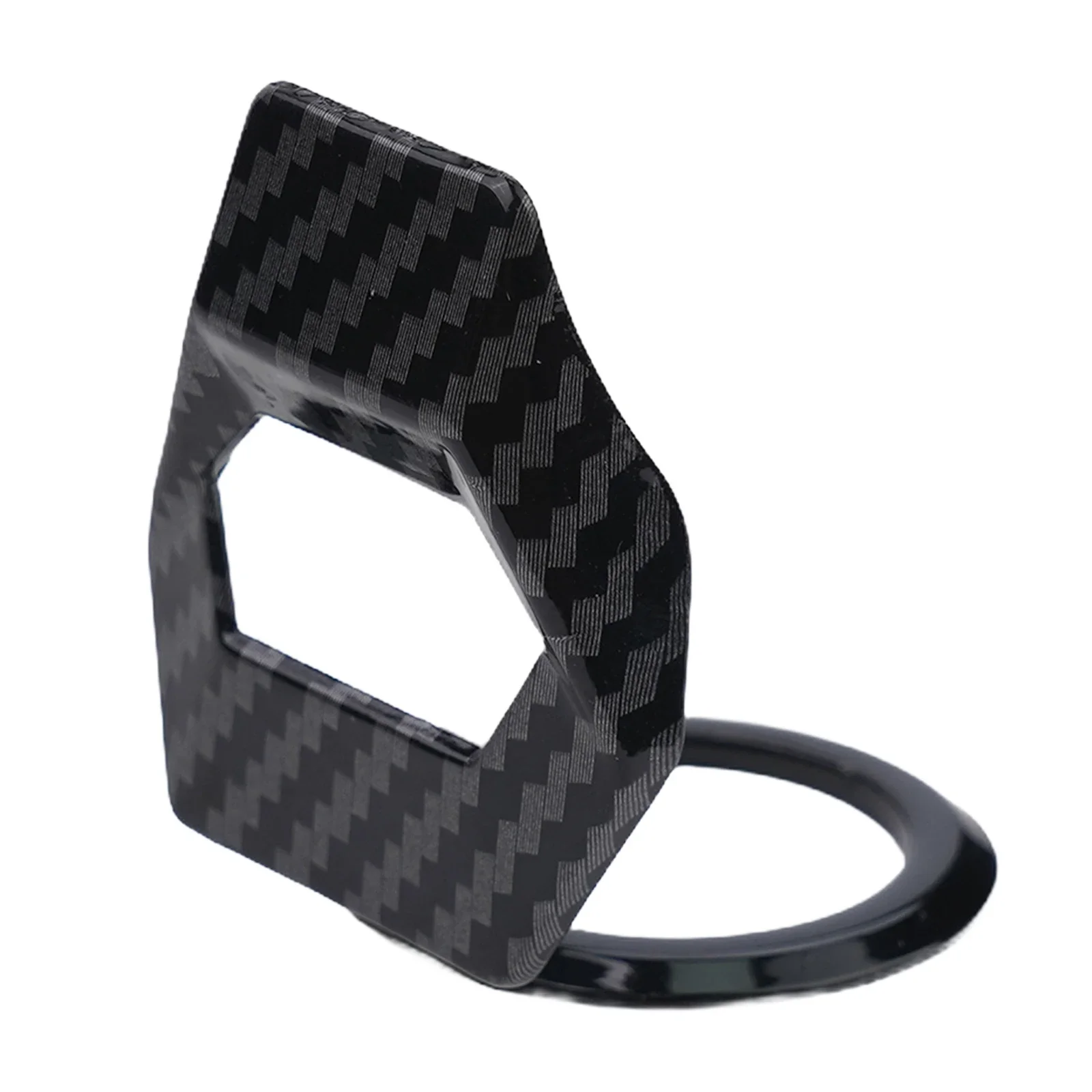 Parts Button Switch Cover 4cm*5cm Black Carbon Fiber Engine Start Stop Push Button Durable High Quality Practical
