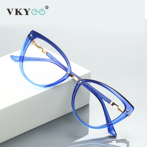 VICKY Simple moda mariposa nuevo diseño Anti-gafas de luz azul prescripción personalizable gafas de lectura para mujer PFD2221