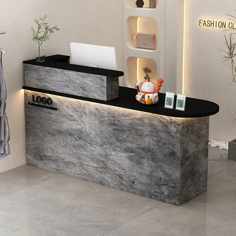 مكاتب الاستقبال الصناعية الفاخرة المتجر الحديث بار التجميل الفاخرة فندق مطعم مكاتب الاستقبال مكتب الشركة الأثاث العصري #4