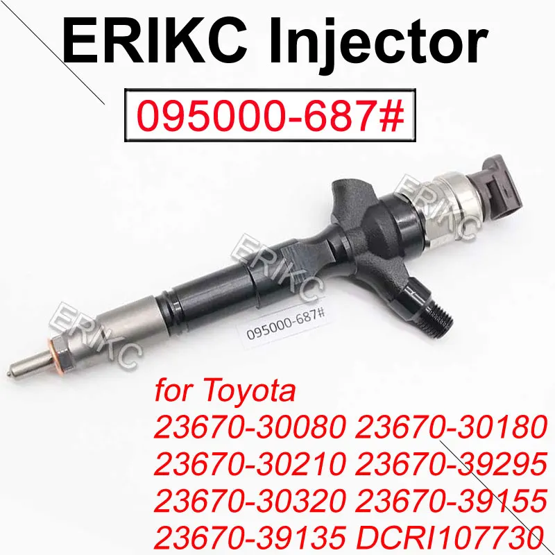 095000-6870 23670-30210 Diesel Injector Part Spray 095000-6871 Fuel Injection Nozzle for Toyota Landcruiser Prado 3.0 D 1KD-FTV