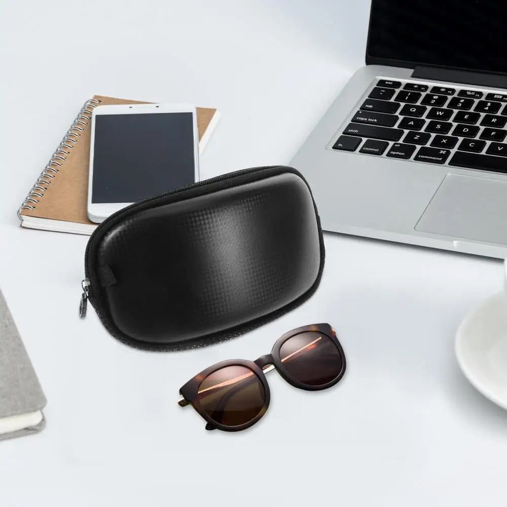 Tolex Portable Ski Goggles EVA Hard Case with Zipper Compact Lightweight Eyewear Storage Box for Easy Carrying Ski Accessories