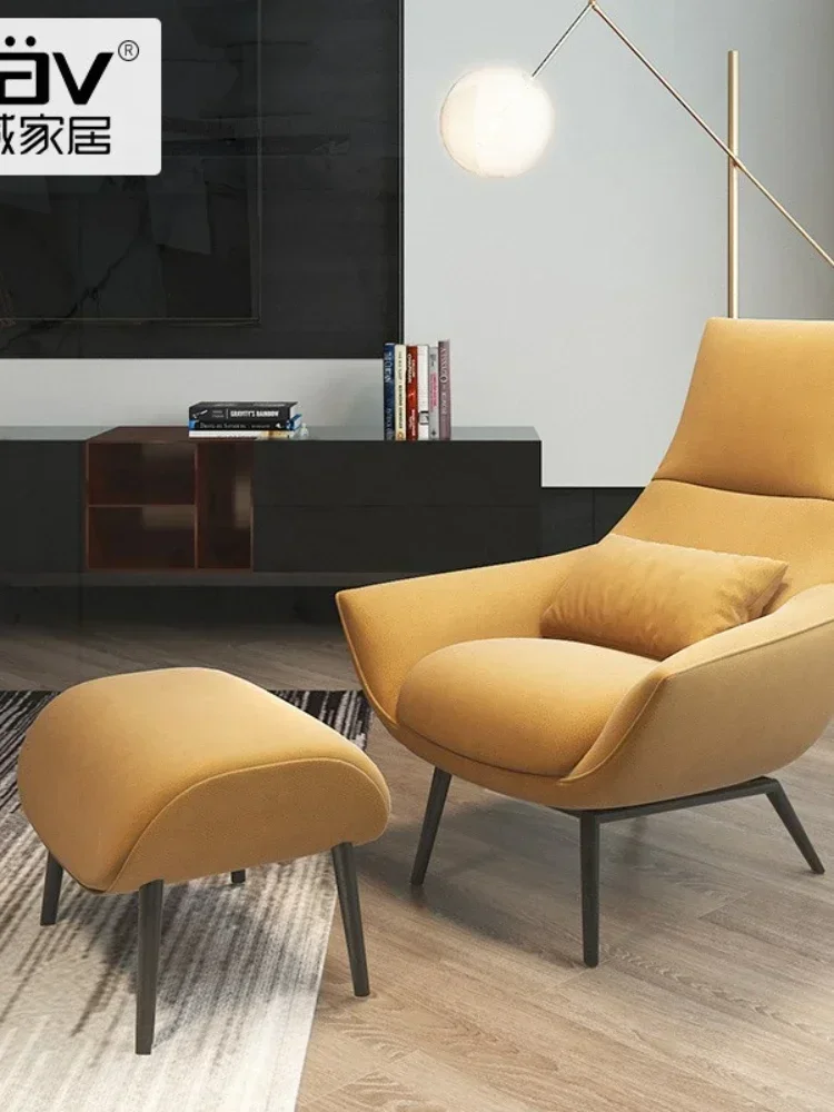 Light Luxury Creative Single Sofa Technology Fabric Designer Easy Chair