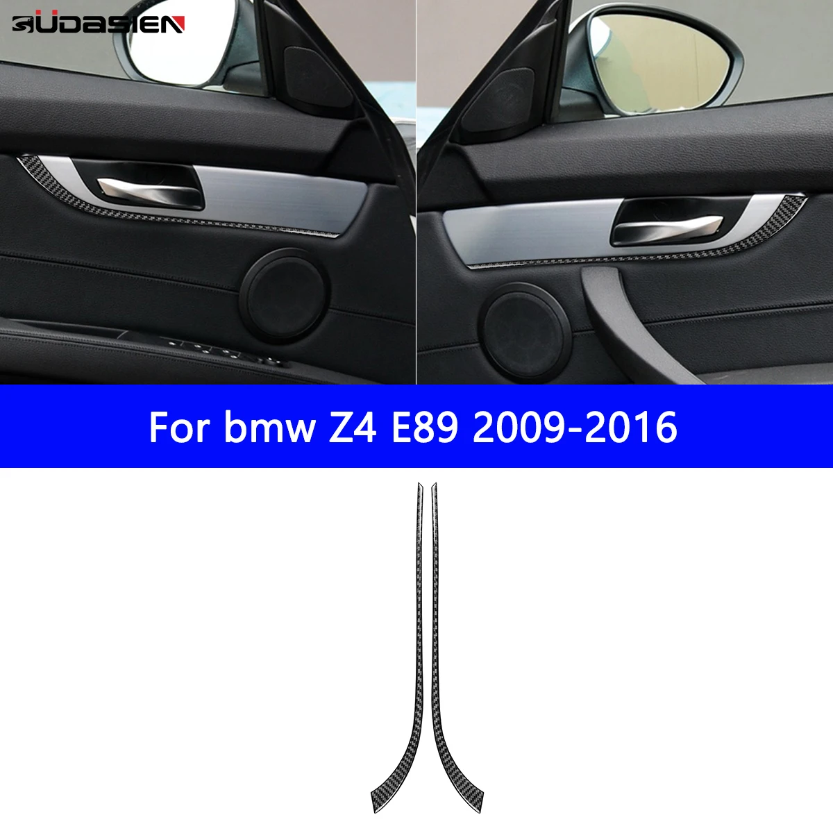 Suitable for BMW Z4 Series E89 2009-2016 Car Interior Door Panel Exterior Decoration Sticker Carbon Fiber Accessories