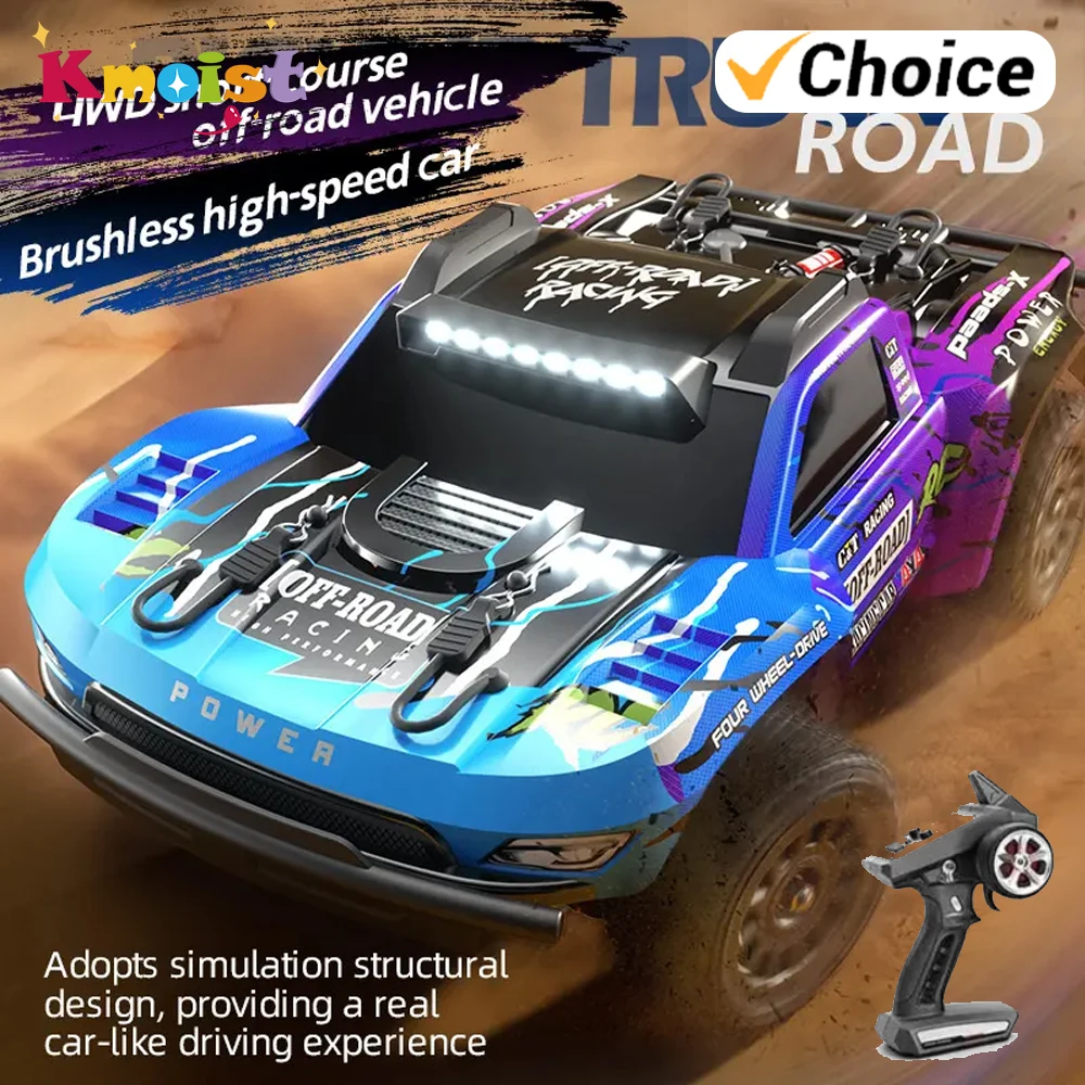 JJRC Q130 PRO Grote RC Auto Korte Baan Vrachtwagen Hoge Snelheid All Terrain Off Road Voertuig Afstandsbediening Auto's met Licht Speelgoed voor Jongens