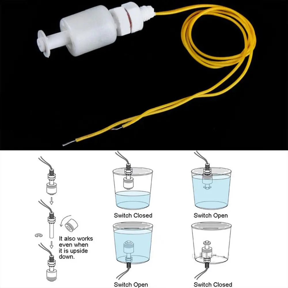 Shipping Electric High Quality New Down Float Switch Liquid Sensor Pool Water Level