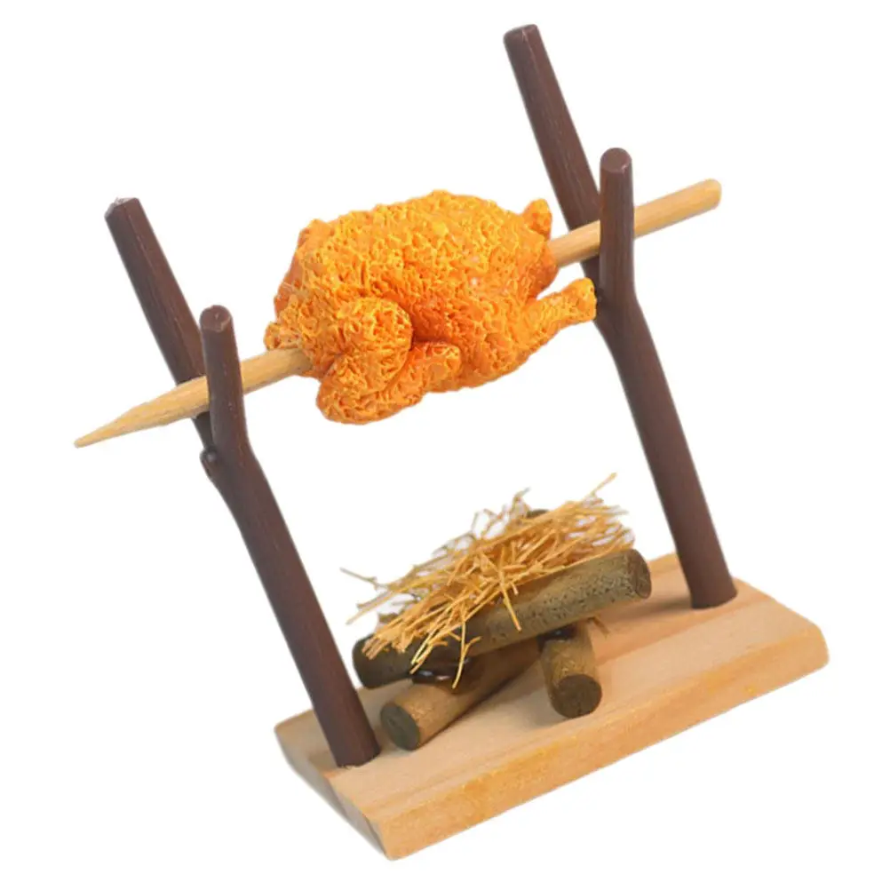 

Миниатюрный набор для барбекю для кукольного домика, сада, уличного декора, реалистичная сцена приготовления пищи, аксессуар для игры, кухонный декор для детей