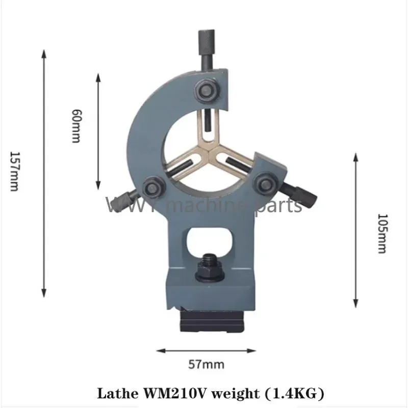 

WM180V WM210V Mini Lathe Center Frame Tool Holder Household Stable Woodworking Metal Lathe Bracket Accessories Tool