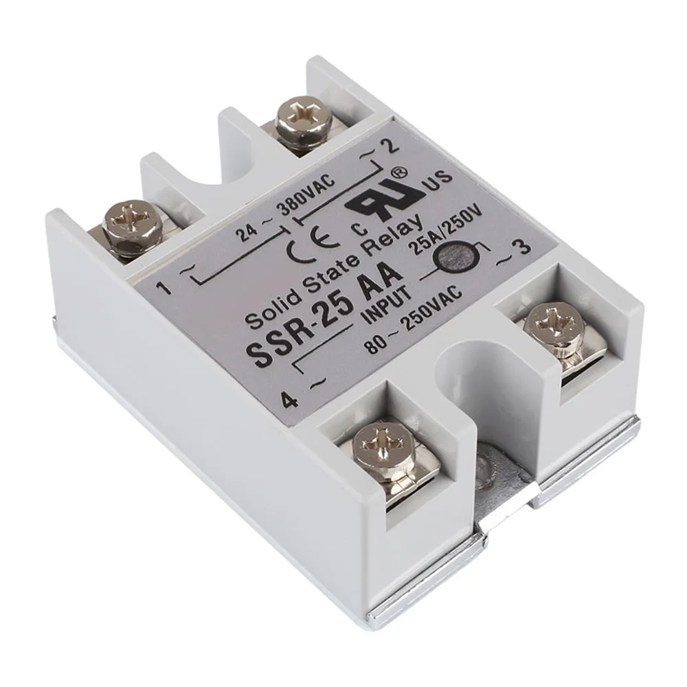 Solid State Relay SSR-25AA 25A 40A AC Control AC Relais 80-280V AC TO 90-480V AC SSR 25AA