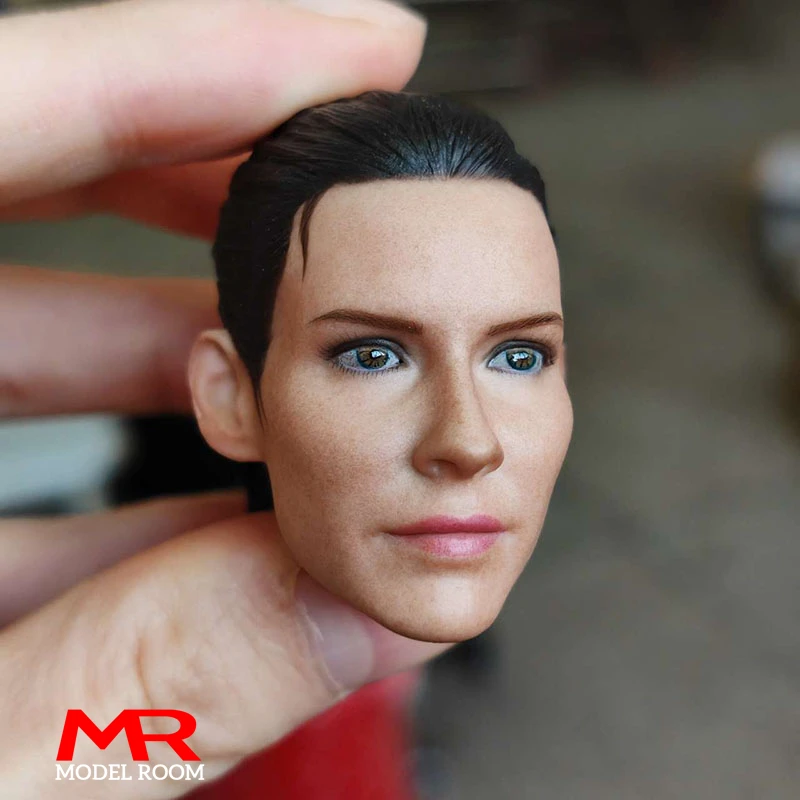 1/6 Scale Evangeline Lilly Head Sculpt PVC Head Carving Model Fit 12'' Female Soldier Action Figure Body Dolls