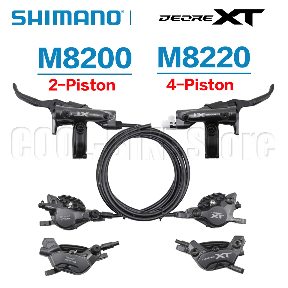 

SHIMANO XT M8200 M8220 Brake Hydraulic Disc Brake M8200 two Piston M8220 four Piston For MTB Mountain Bike Original