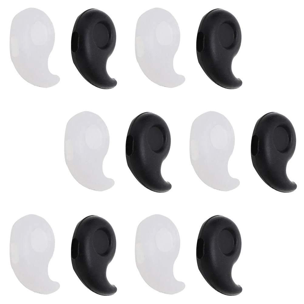 

20 Pairs Anti-slip Earmuffs Glasses Hooks Silicone Ear Grips Retainers 10 Black 10 White Lightweight Durable Skin Friendly
