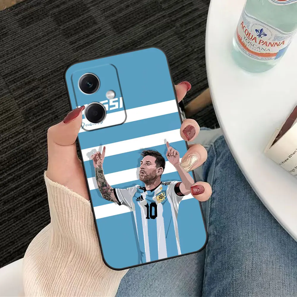 Football Player 10 7 Phone Case For Redmi Note 13 12 12S 11 11T 11S 10 9T 9S 9 8 8T 7 6 Pro 5G 4G Silicone Case Funda Shell Capa