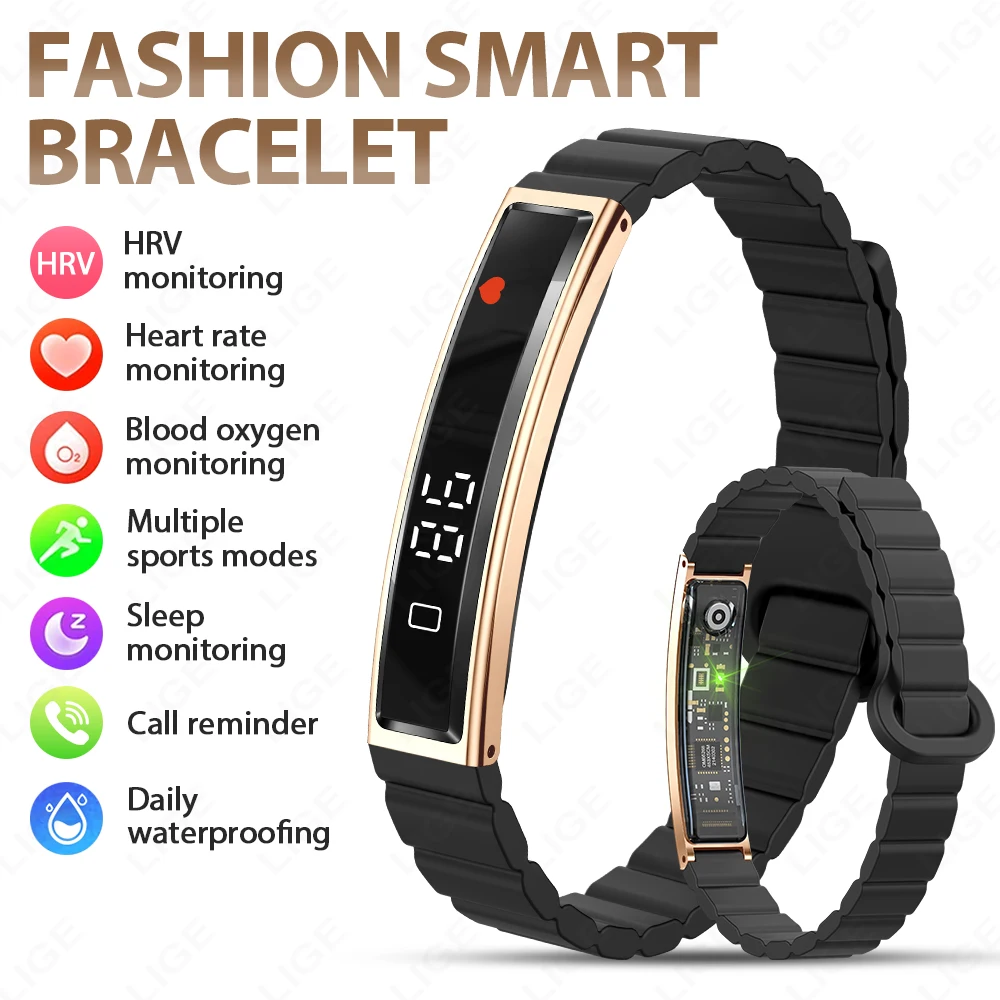

New Sports Waterproof Smart Band Bracelet Gesture Control Heart Rate Blood Oxygen Sleep Monitor Pedometer Screen Smartwatch 2026