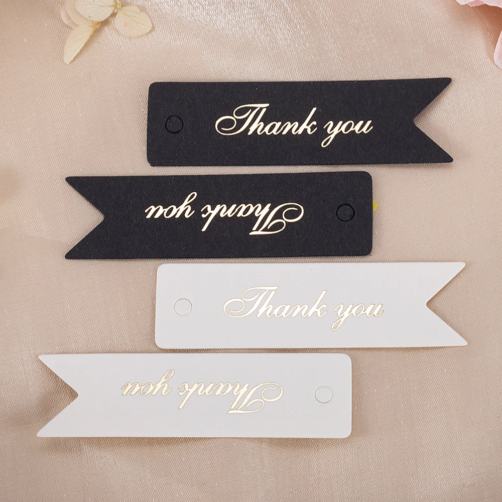 50 sztuk papierowych etykiet Kraft 2x7cm Etykiety z podziękowaniami do pakowania biżuterii DIY Ręcznie robione rękodzieło Dekoracje na prezenty Kartki — zdjęcie 7