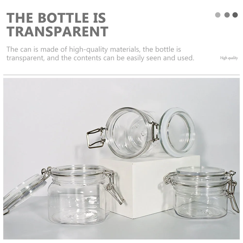 

2pcs Sealed Storage Jars Transparent Honey Bottles Kitchen Containers Jam Tea Seasoning Jar Honey Storage Container Canning Jar