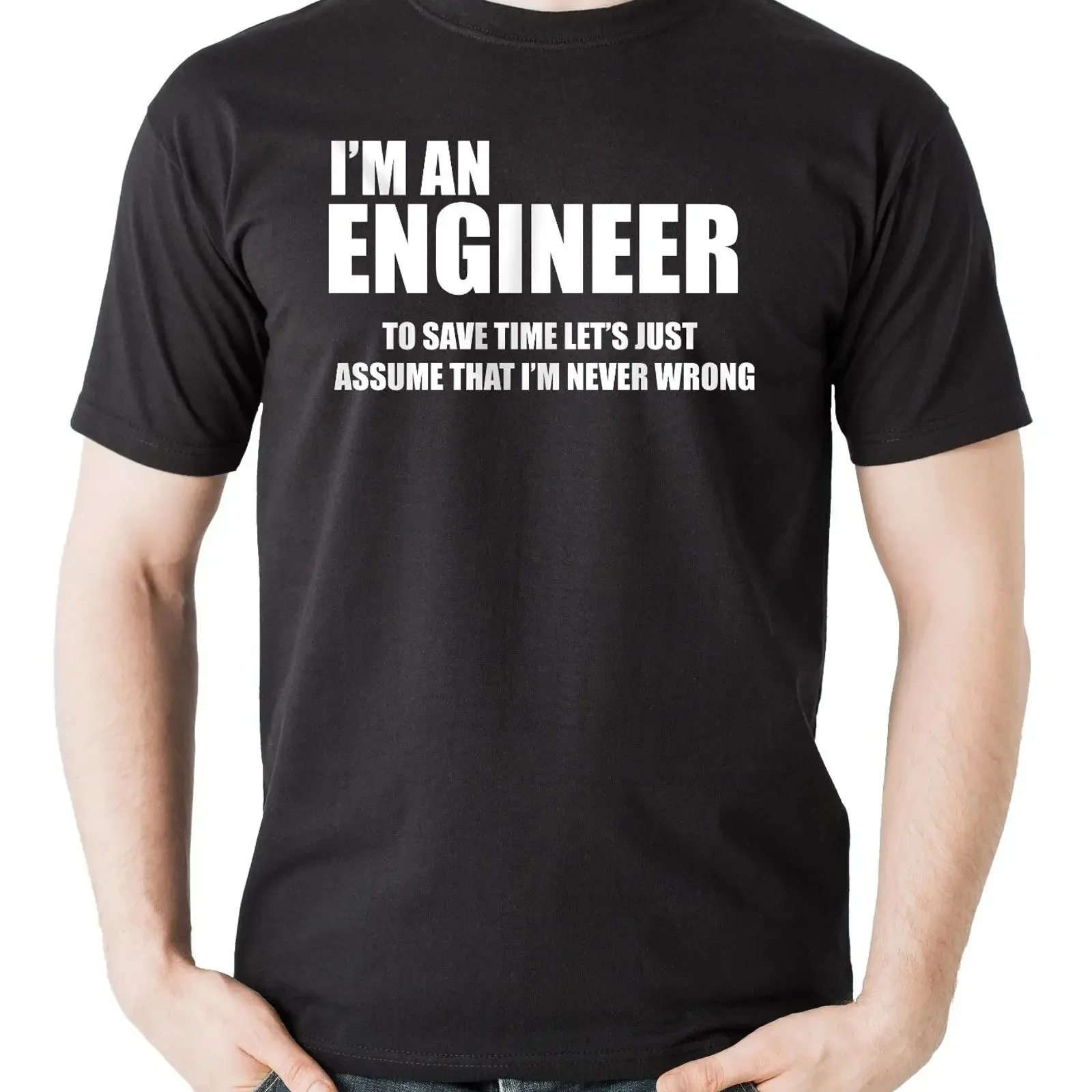 Engineer T Shirt For Profession vintage Washed streetwear Versatile Casual Breathable fashion Slightly designer clothes Soft