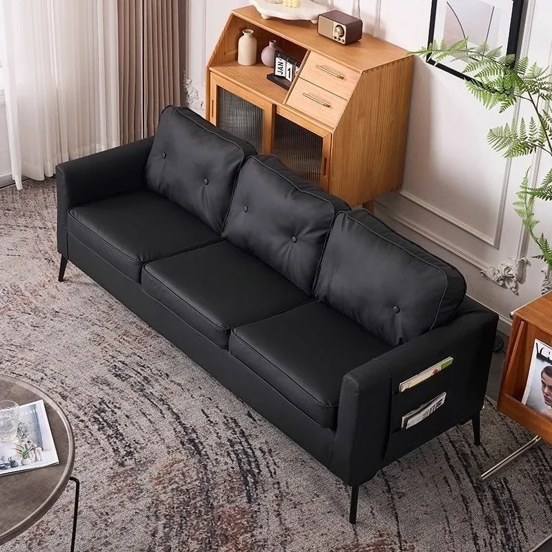 

Clothing store, reception, black, leather, black