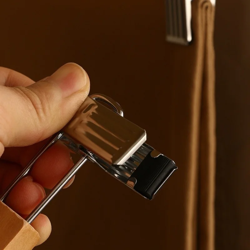 رف سراويل من الخشب الصلب مع وصلة سلسة، مشبك سراويل للبالغين، مشبك تنورة، تخزين ومشبك تنظيم متجر الملابس