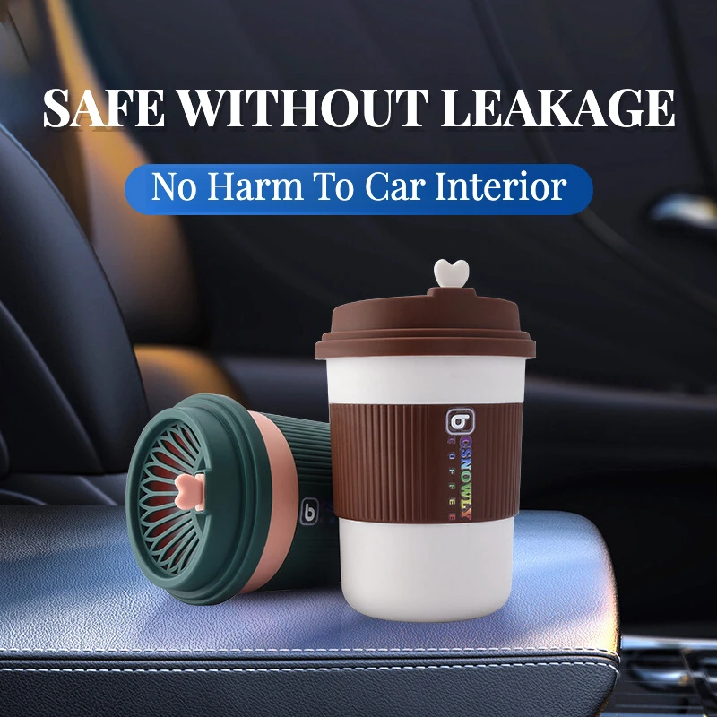 Coffee Cup Styling Car Gel Fragrance Rich Flavor Car Perfume Long-lasting For 1 Year Air Frenshener Dual Use Car&Home Decoration