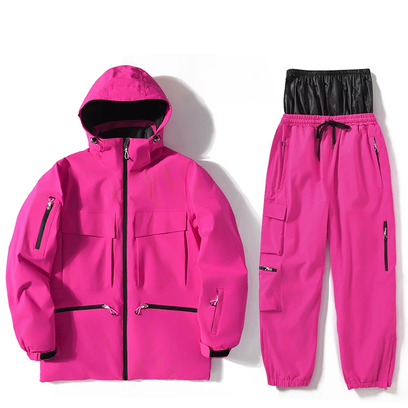 Women and  Men Ski Clothes, Ski Jacket, Snowboarding Snow Suit Sets, Skiing Jackets and Pants, Outdoor Sports Suit for Unsex