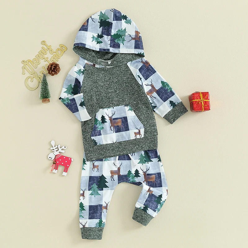 

Infant Fall Baby Outfit Baby Boy Hoodies Hoody Sweatshirt Drawstring Pants Baby Boy Clothes Set