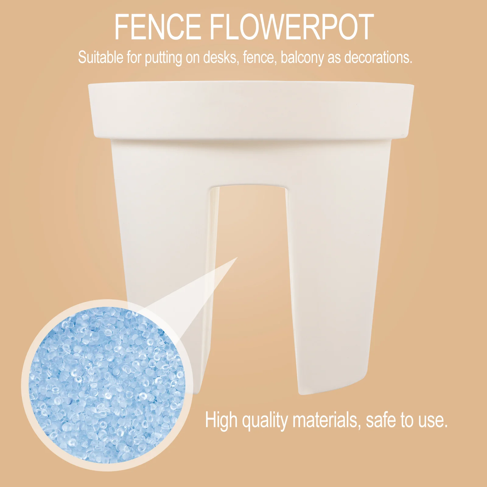 1 قطعة ركوب الخيل الإبداعية أصيص زهور بلاستيكي سميك للعصارة سياج حديقة الديكور حاوية زراعة بسيطة