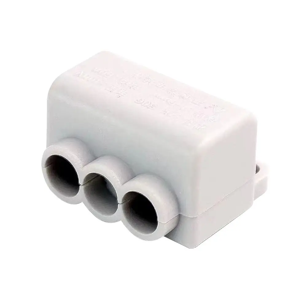 High Power Branch Terminal Quick Wire Connector Terminal Block Electrical Cable Junction Box T06 306 T-type Wiring Splitter