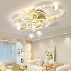 New Modern Led Black Living Room Pendant Light Kitchen Restaurant Glossy Pendant Light Interior Decoration Ceiling Chandelier
