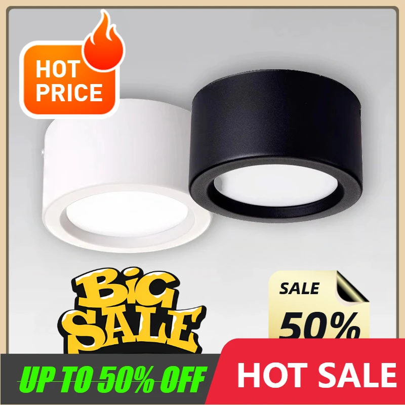 

5 PCS Modern Surface Mounted Downlight Ceiling Light Spotlight LED Downlight Indoor Lighting Ceiling Mounted Bucket Light