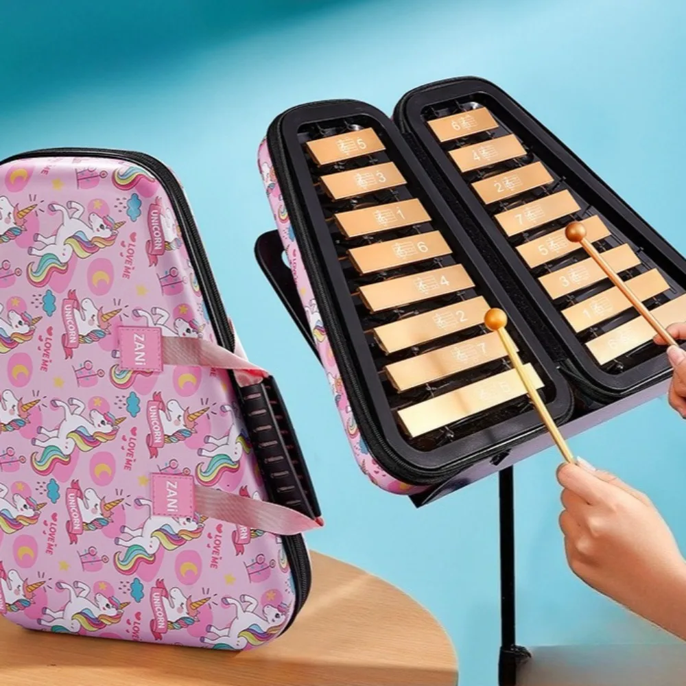 Cítara de 16 notas para niños principiantes, hoja de aluminio de doble fila, instrumentos musicales a prueba de humedad, percusión