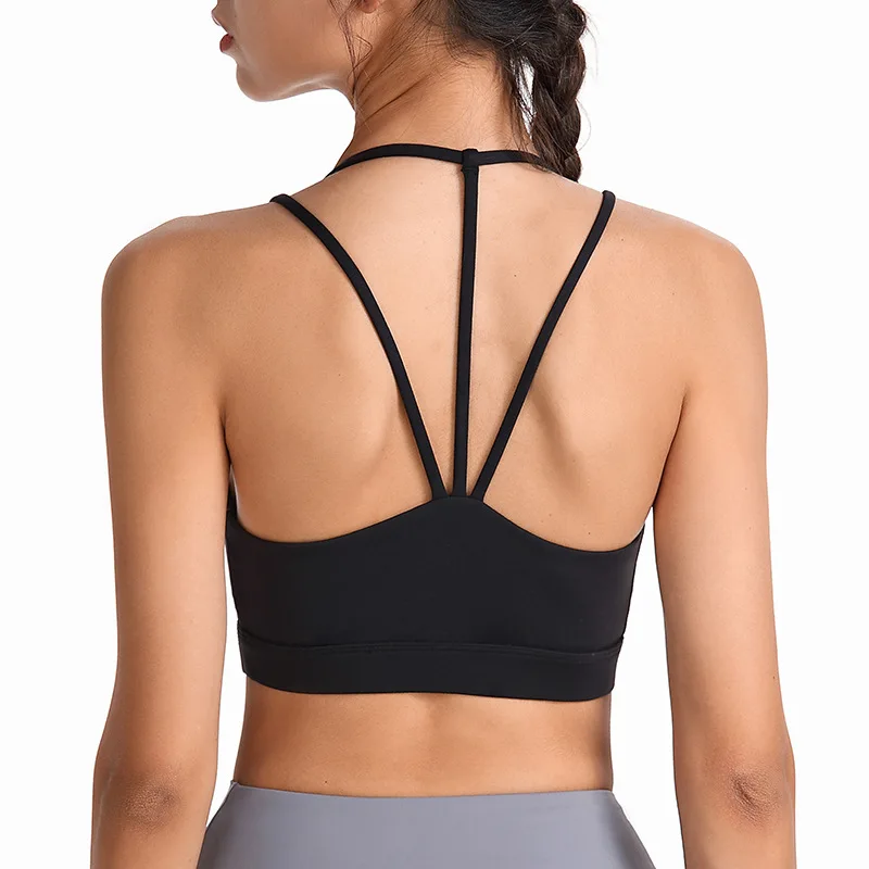 

Beauty Back Yoga Bra Sexy Train Top Gym Clothing Plus Size Sports Vest Cropped Feminino Workout Underwear Fitness Women Bras