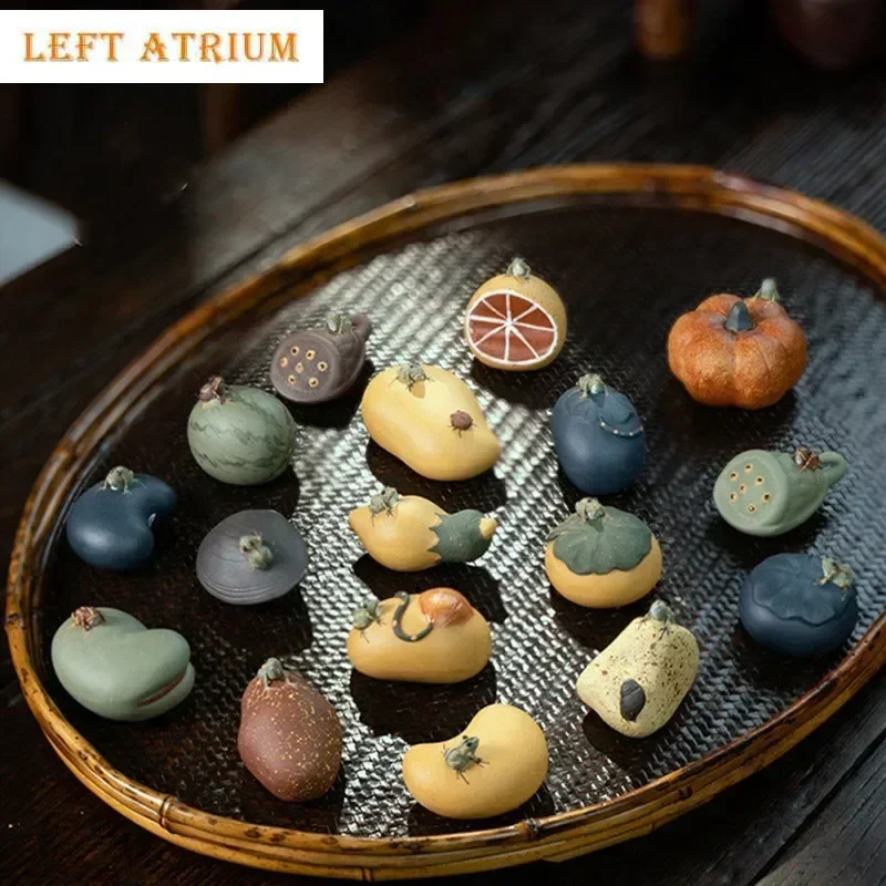 

Бутик Фиолетовая Глина Чайный Питомец Арбуз Фруктовая Модель Скульптура Чайная Статуэтка Украшения Ручная Работа Домашний Чайный Набор Украшения Искусства