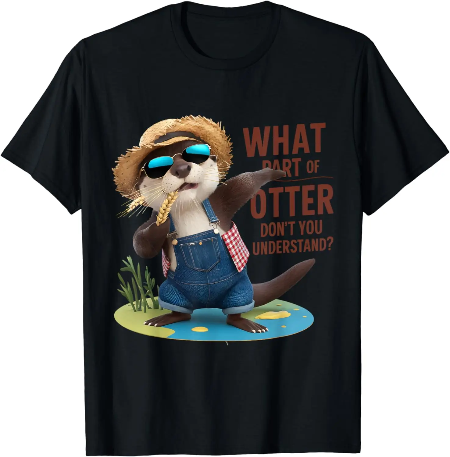 Funny Otter What Part Of Otter Dont Understand T-Shirt Anime Graphic T-shirts For Men Clothing Women Tees Y2K Tops Unisex Summer