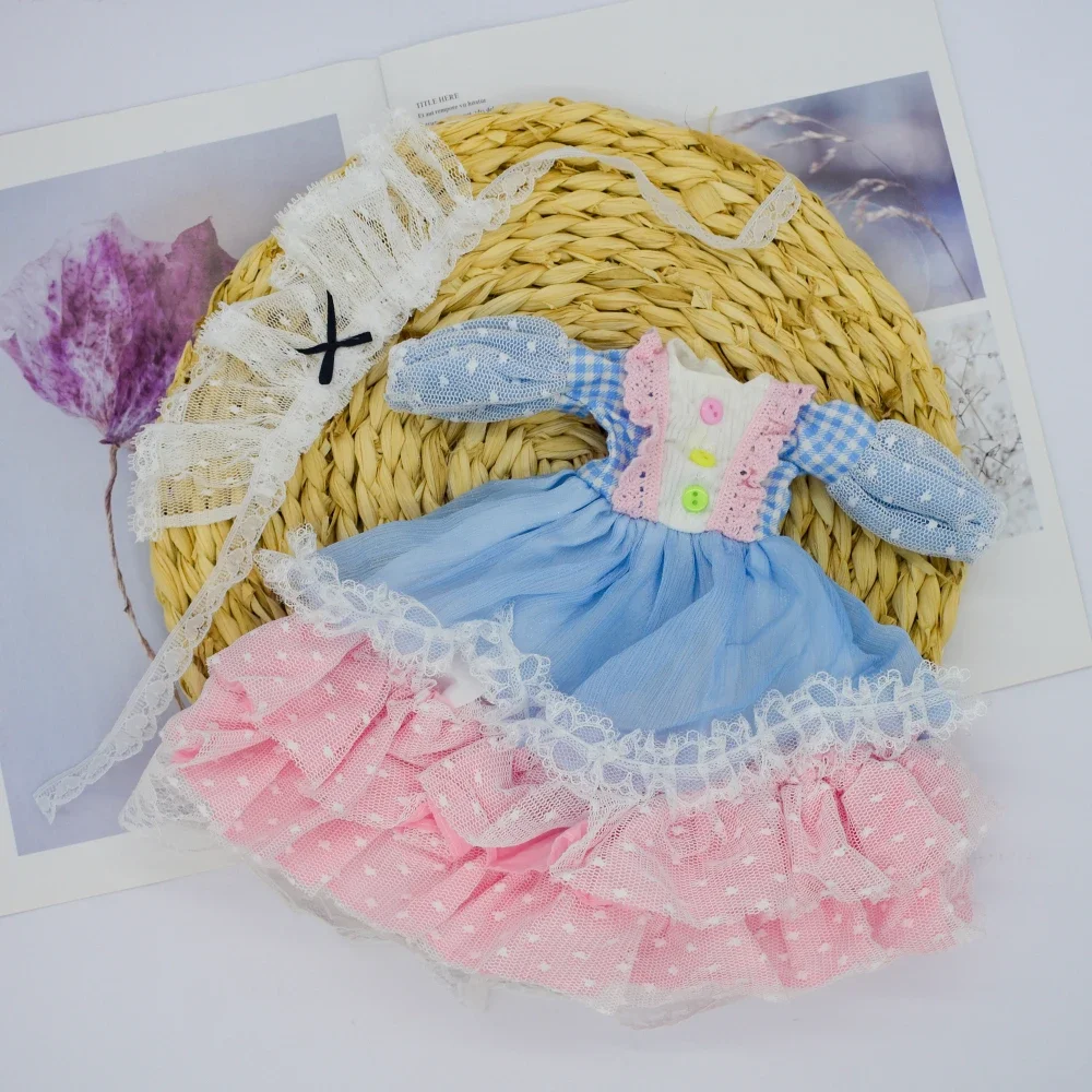 패션 1/4 인형 옷 45cm BJD 인형용 사랑스러운 공주 스커트 DIY 소녀 장난감 드레스업 놀이 집 인형 액세서리, 인형 미포함