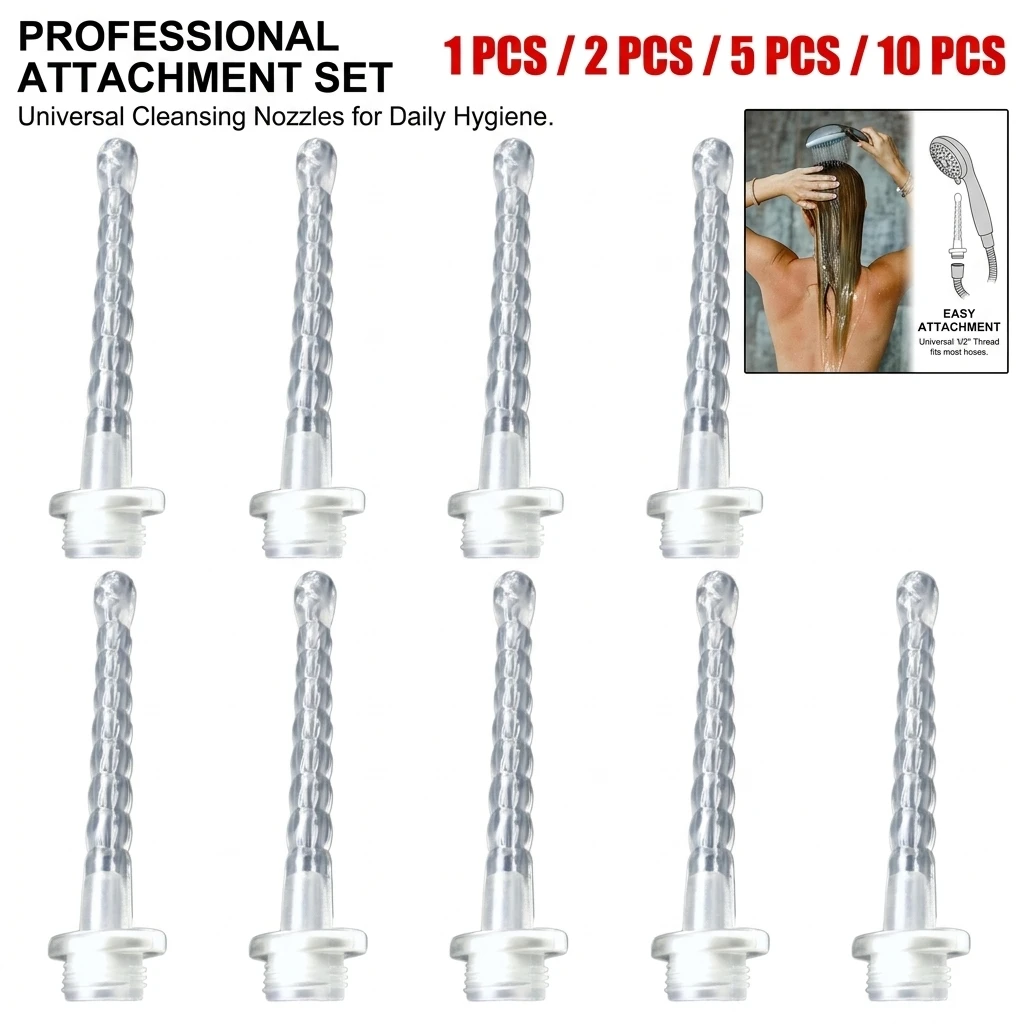 Anal Flushing Device Shower Adapter - Posterior Vaginal Cleanser Enema for Hygiene And Comfort