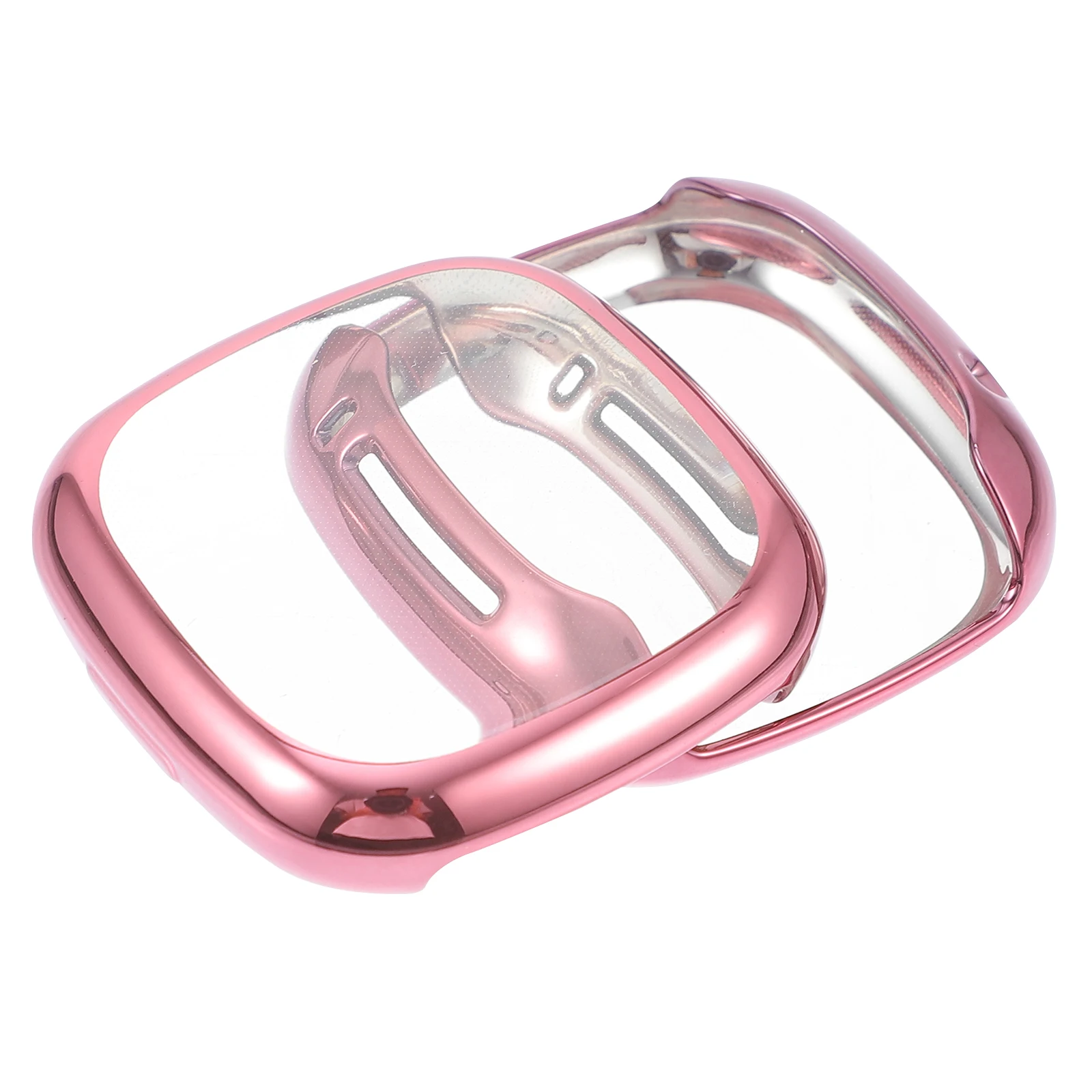 

2pcs Full Coverage Tpu Protective Case Frame Watch Shell Cover For Versa3 Sense Scratch Resistant Durable Lightweight